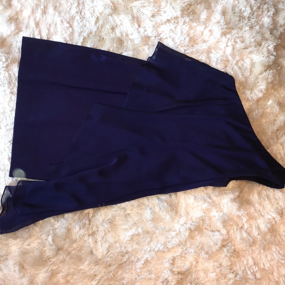Xscape Midnight blue One shoulder cocktail dress - Picture 4 of 6